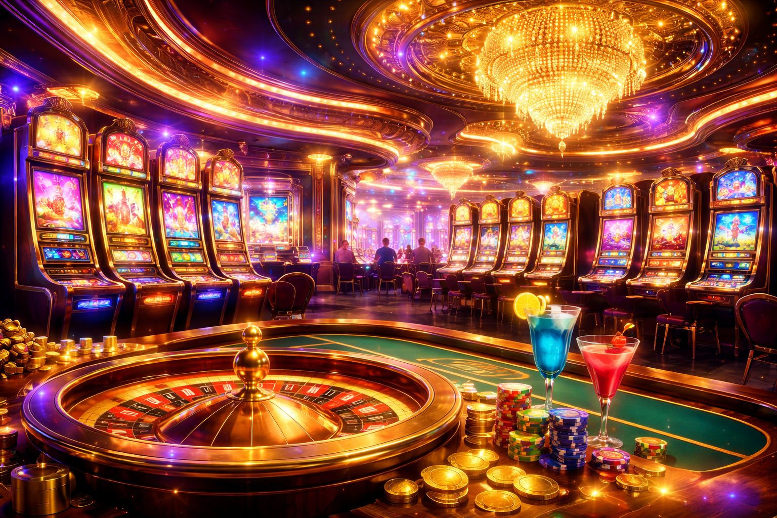 Spanduk RR89 Casino Spanduk kasino berwarna RR89 dengan suasana permainan yang hidup